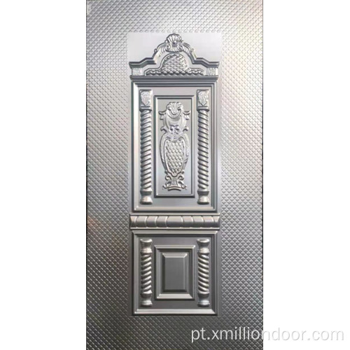 Painel de porta de metal ondulado